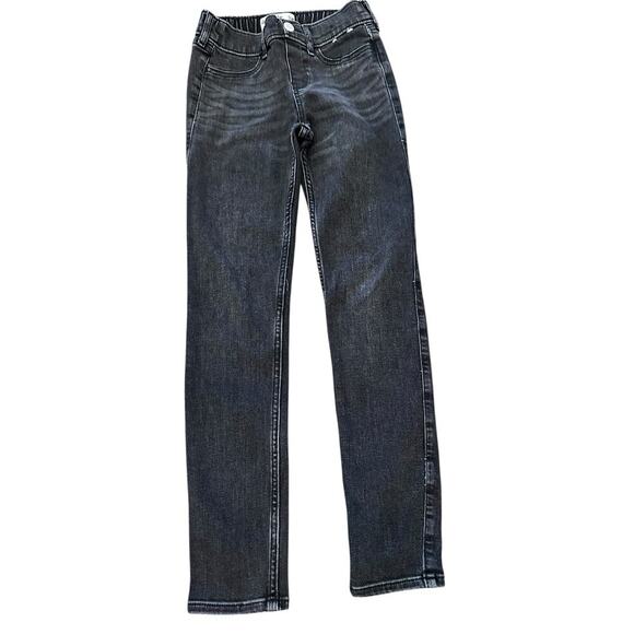 Abercombie Kids Girl's Black Gray Mid Rise Pull On Jean Legging Size 10 - Picture 1 of 5